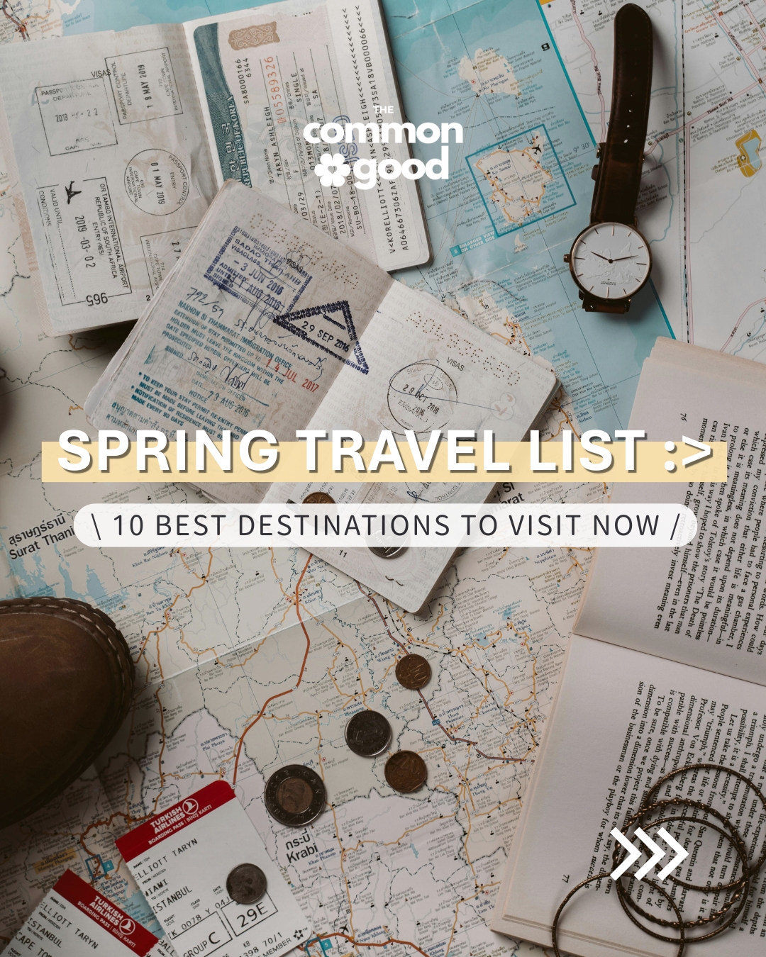 Spring travel list is here